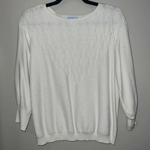 White CeCe sweater